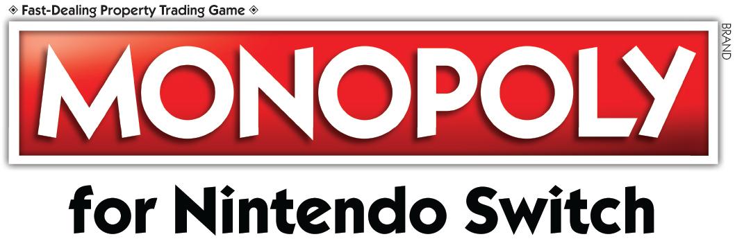 Nintendo Switch Png Logo Clip Art Freeuse Stock - Nintendo Switch Monopoly Logo Png (1152x402), Png Download