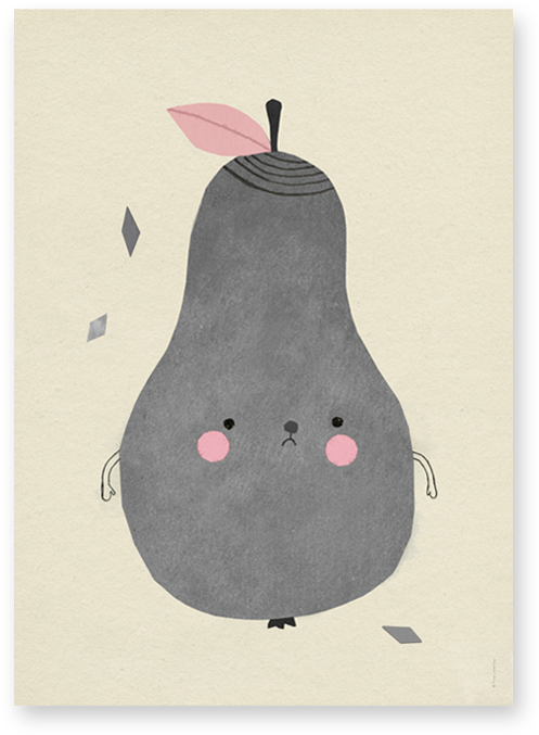 Pirum Parum Poster - Fine Little Day Pear Print (674x800), Png Download