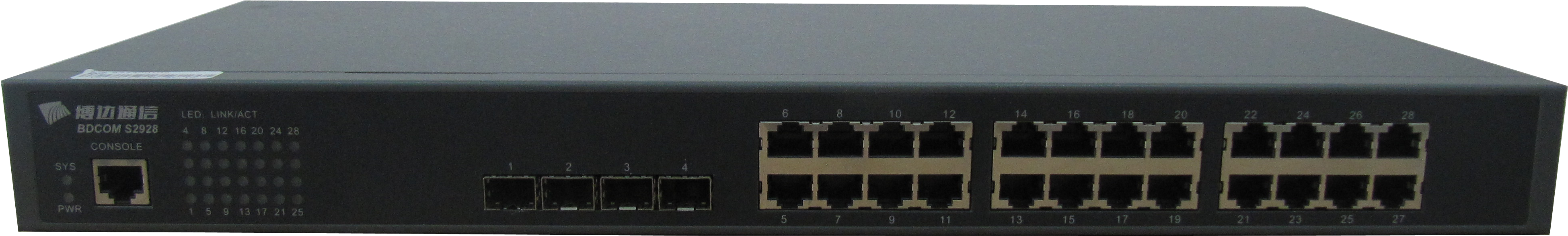Bdcom-s2928 Switch - Media Converter Lc (4000x1320), Png Download