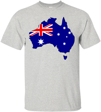 Australia Flag And Country Outline - Flag Of Australia (480x480), Png Download