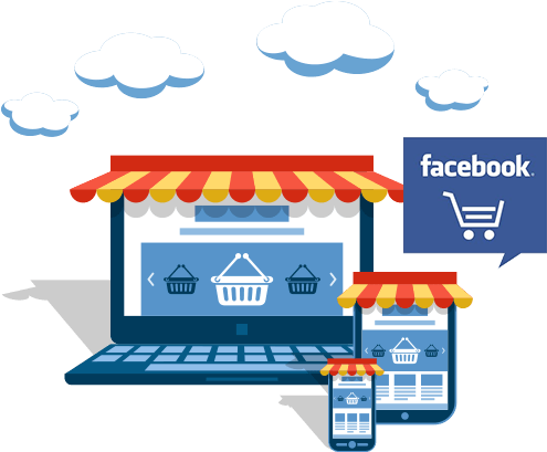 Facebook E-shop - E Commerce Website Development (900x450), Png Download