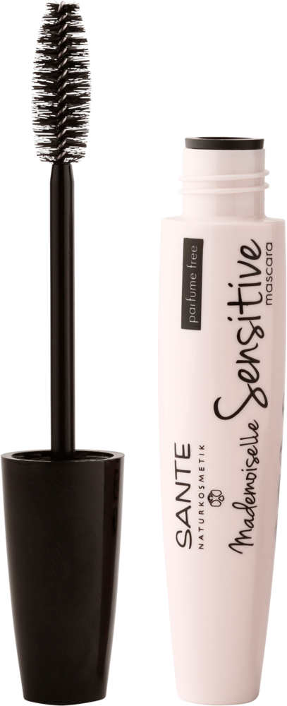 Mademoiselle Sensitive Mascara 01 Black - Sante Mademoiselle Sensitive Mascara (407x1000), Png Download