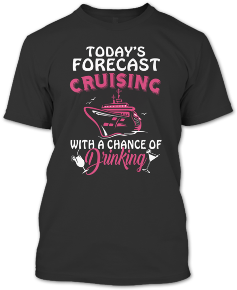 Today's Forecast Cruising And Drinking T Shirt, Drinking - Fox Racing T Shirt (600x600), Png Download