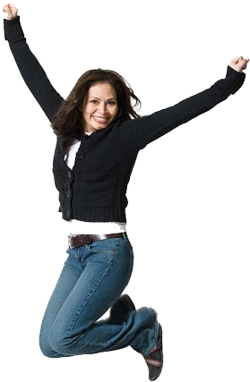 Mujeres En Png - Mujer Feliz Png (340x461), Png Download