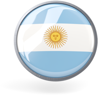 Illustration Of Flag Of Argentina - Argentina Round (640x480), Png Download