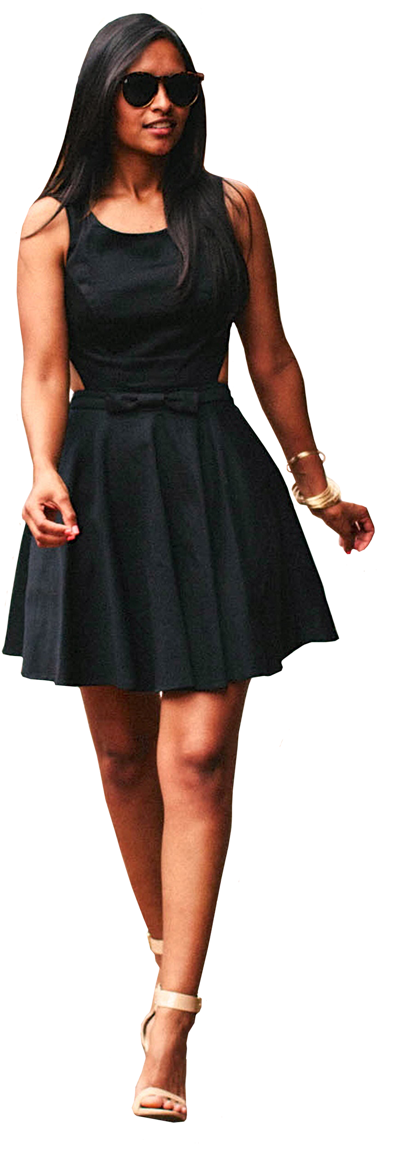 Mujer Caminando Por - Mujer Caminando Png (980x2450), Png Download