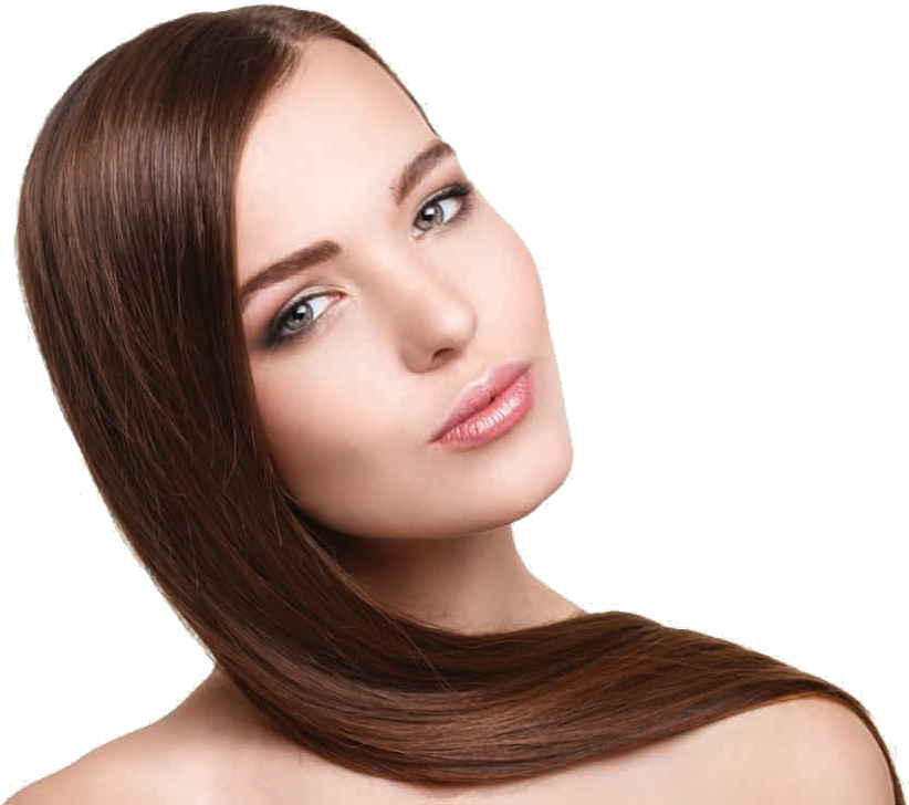 Mujer De Cabello Castaño Y Liso - Girl (1127x727), Png Download