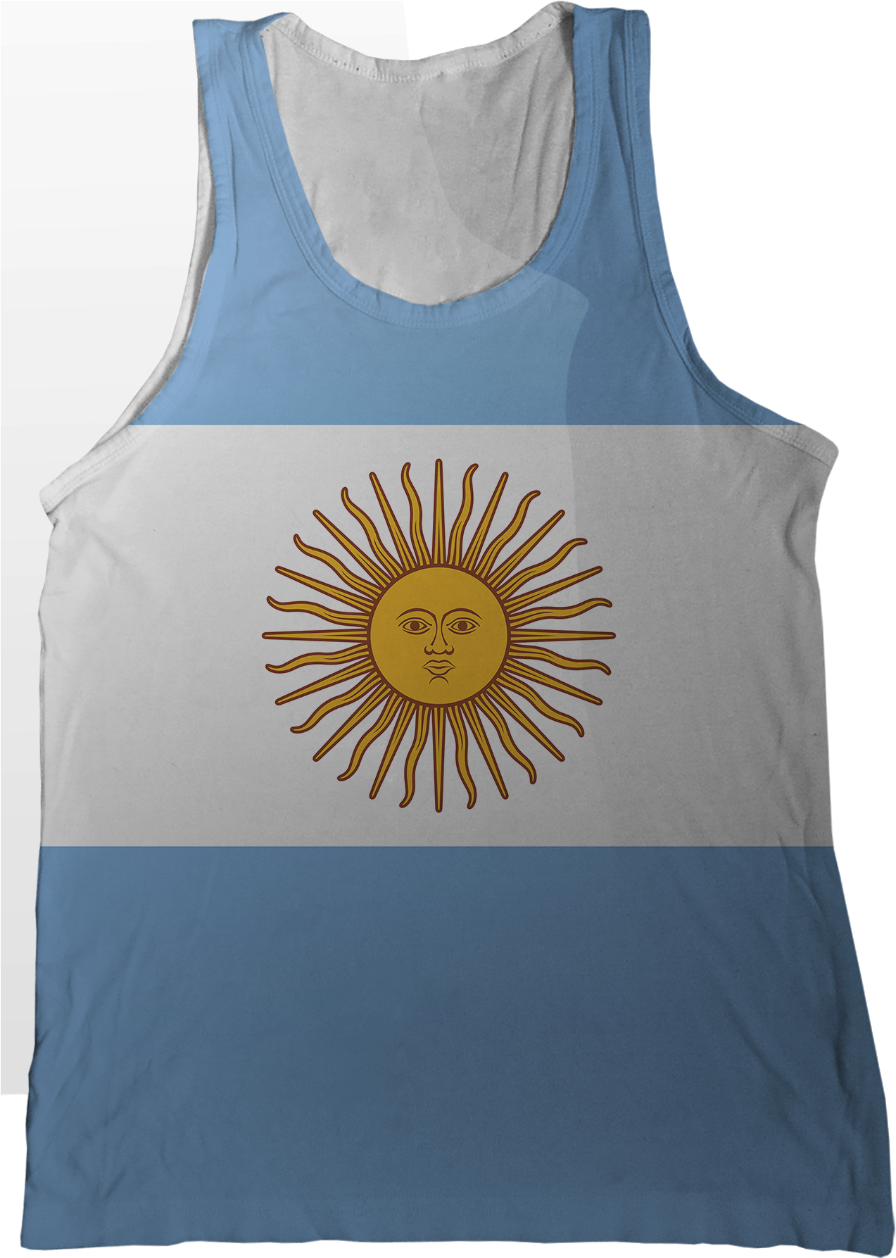 Argentina Flag Tank Top - Logo Of Argentina (1296x1786), Png Download