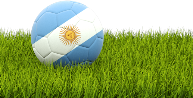 Illustration Of Flag Of Argentina - Indian Flag With Football (640x480), Png Download