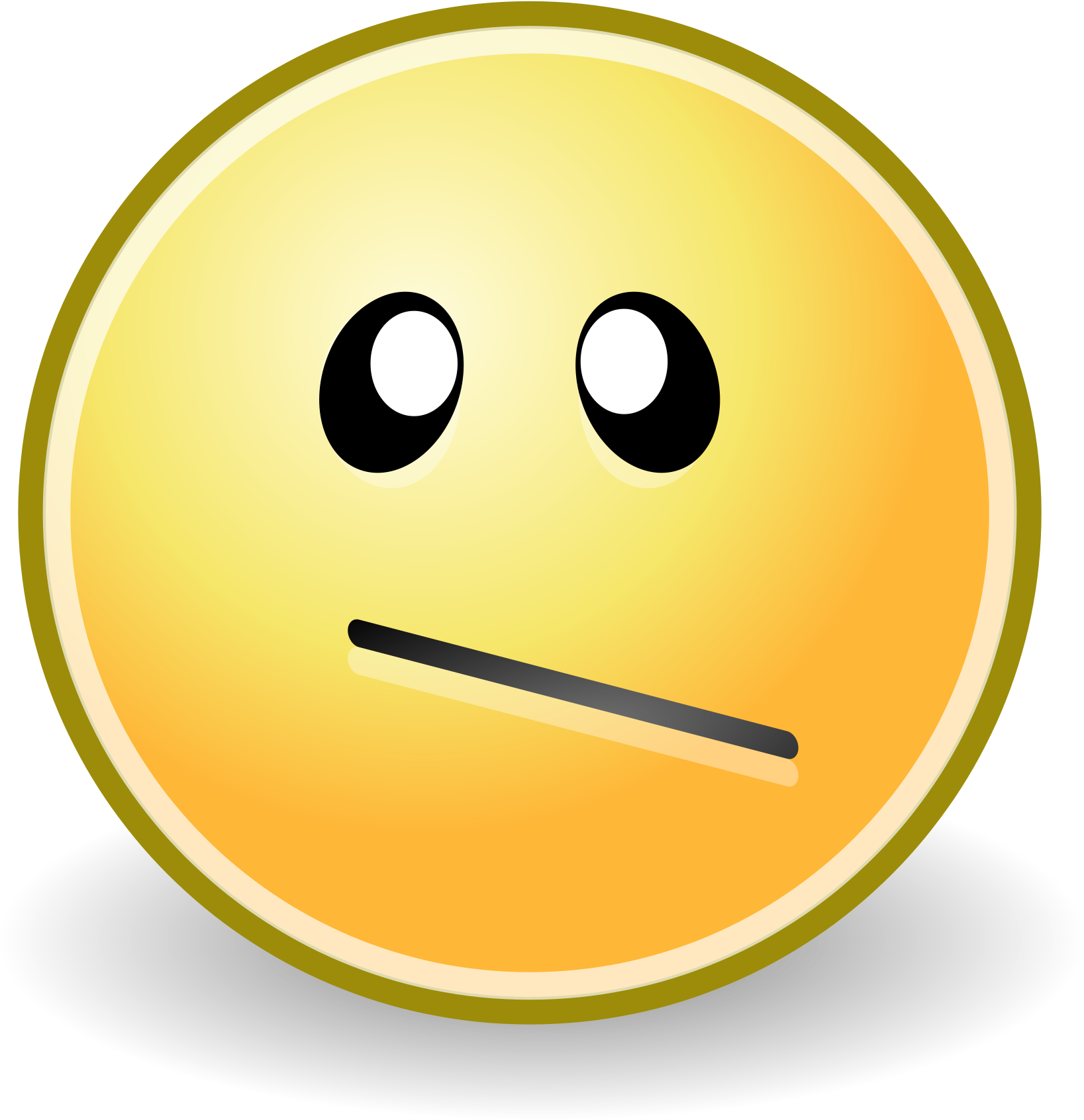 File - Face-confused - Svg - Smiley (1024x1024), Png Download