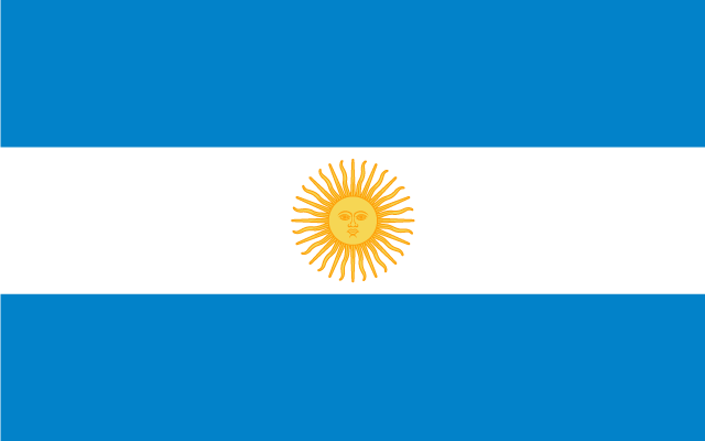 Mercedes Hoss - Argentina Flag (640x400), Png Download