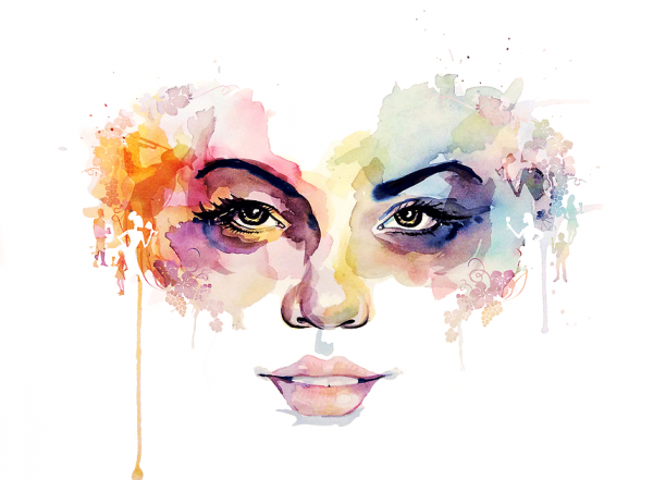 Winetopia 9&10 June - Jumbo Tote With Face Design, Adult Unisex, Natural (600x441), Png Download