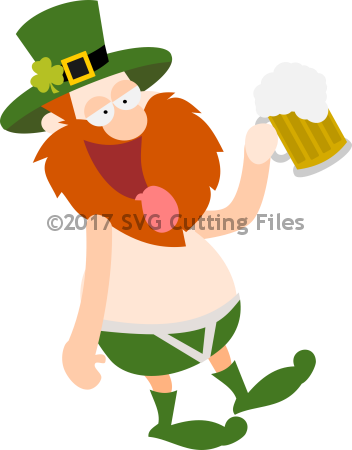Drunk Pp - Drunk Leprechaun Svg (352x450), Png Download
