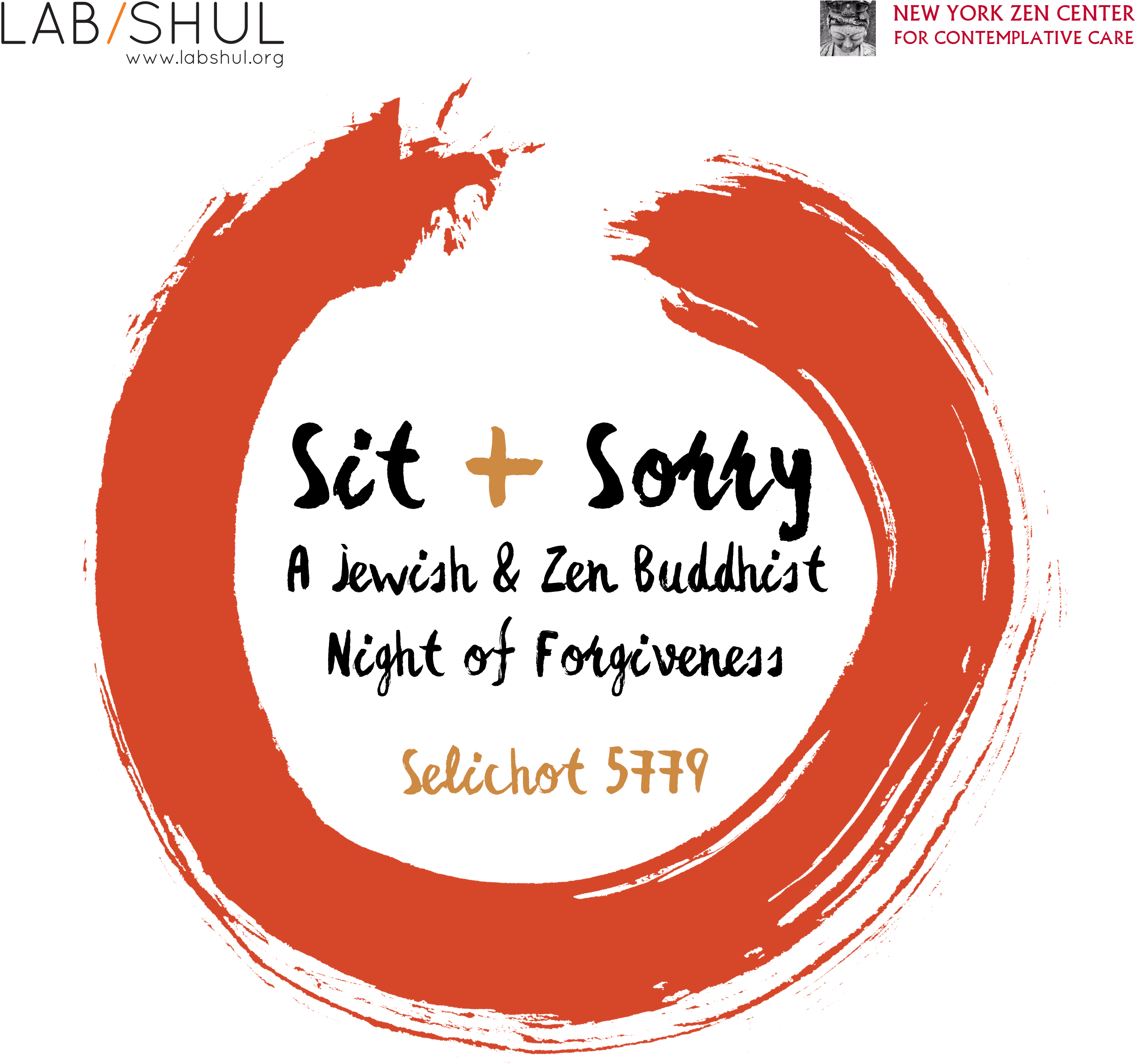 With Open Hearts, Lab/shul And The New York Zen Center - Logo (2565x2346), Png Download