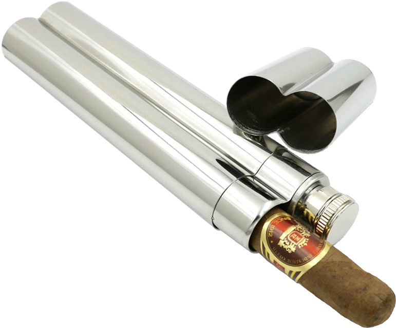 Flask And Cigar Tube Combo » Gentlemen's Company (800x800), Png Download