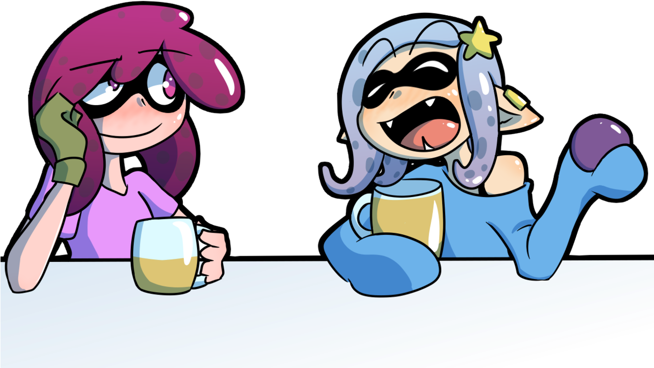 Flan, Berry Punch, Berryshine, Crossover, Drinking - Transparent Inkling (1280x798), Png Download