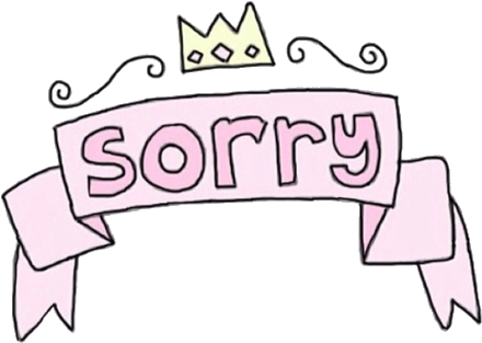 Sorry Pink (500x500), Png Download