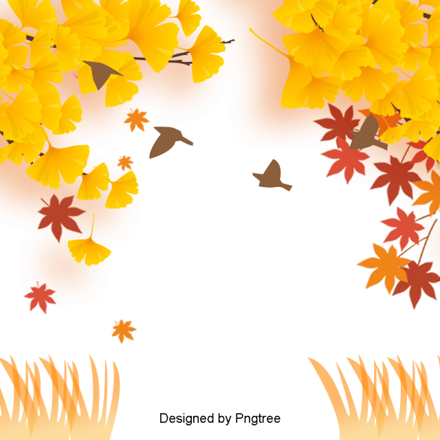 Beautiful Colorful Cartoon Lovely Hand Painted Autumn - Autumn (640x640), Png Download