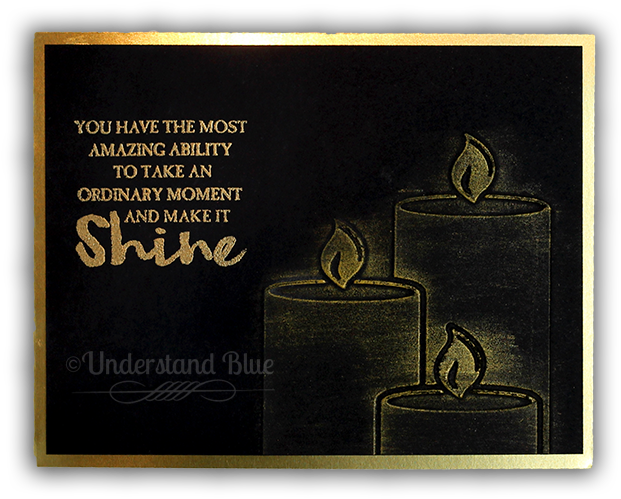 Gold Candles By Understand Blue - Blackboard (650x538), Png Download