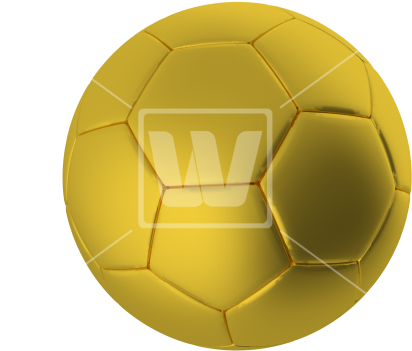 Gold Soccer Ball Png - Golden Soccer Ball Png (550x382), Png Download