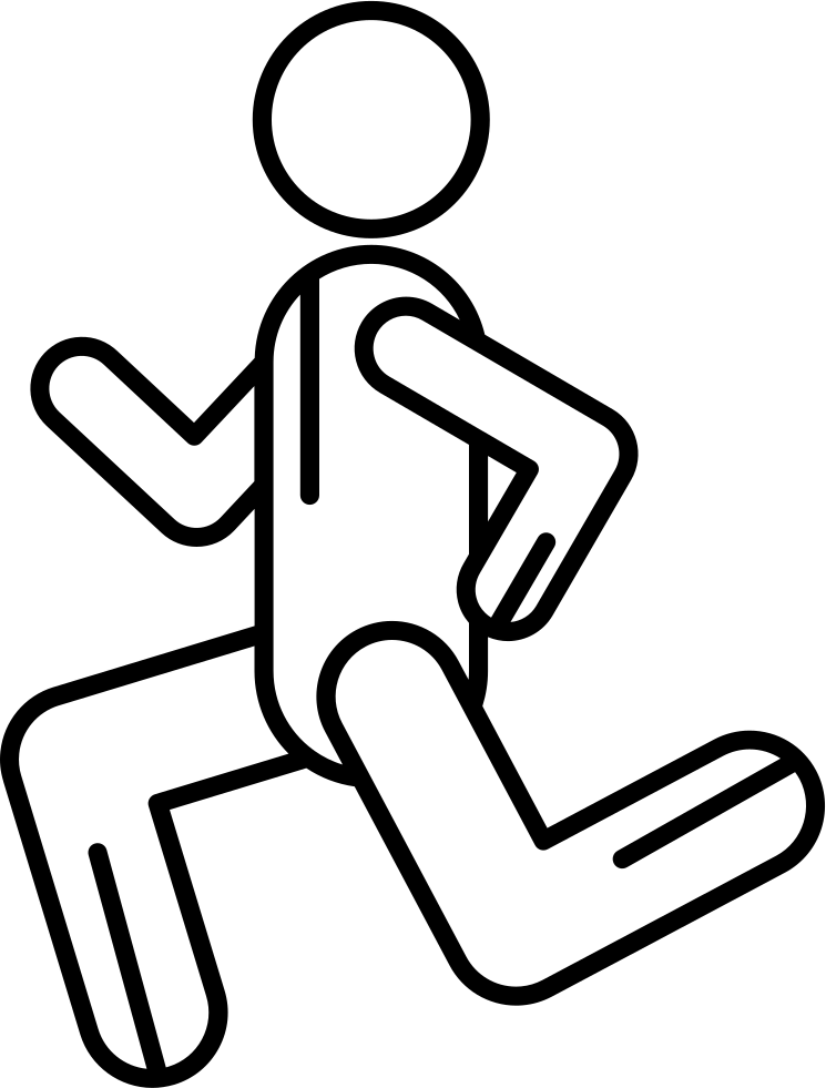 Man Running - - Run Stick (745x981), Png Download