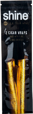 Shine 24k Gold Cigar Wraps - Blunt (500x500), Png Download
