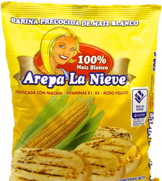 Cornmeal La Nieve 500g - Harina Arepa La Nieve (600x600), Png Download
