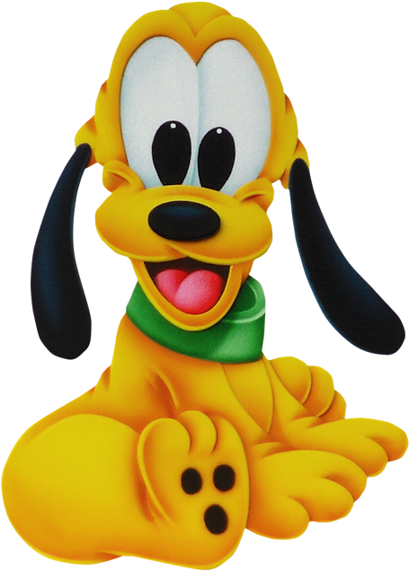 Pluto Png File - Pluto Y Mickey Bebes (487x640), Png Download