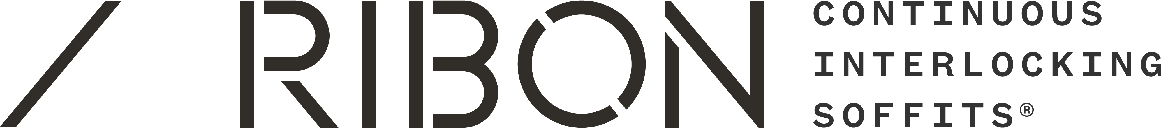 Ribon Continuous Interlocking Soffits - Soffit (4547x999), Png Download