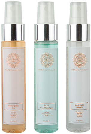 Sunset Gold 3 Piece Volume, Sea Salt Texture And Shine - Perfume (500x750), Png Download