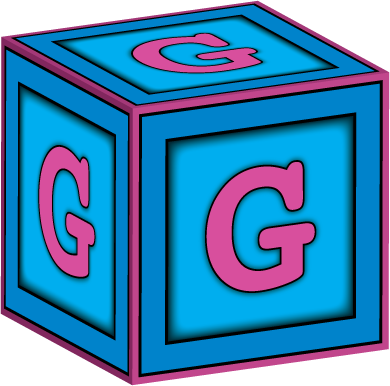 This Childish Baby Block Nursery Image Features The - Letter S Baby Block (390x386), Png Download