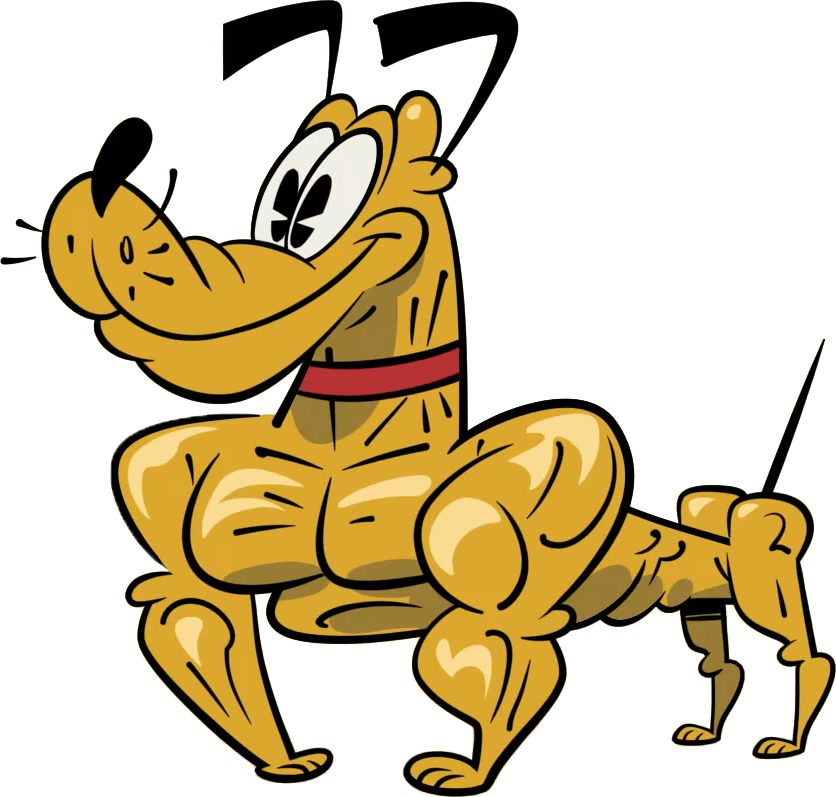 Pluto Minnie Mouse Donald Duck Yellow Cartoon Clip - Disney Pluto Meme (836x797), Png Download