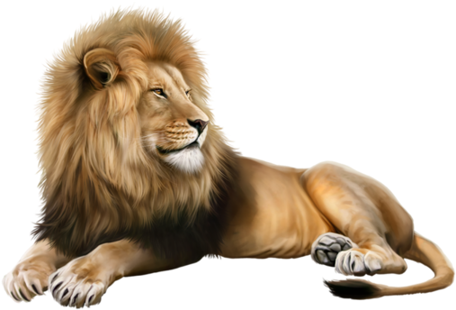 Lion - Portable Network Graphics (600x400), Png Download