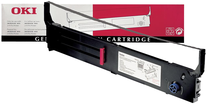 Oki 40629303 Cartus Ribon Nailon Negru Pentru Imprimante - Oki Ink Ribbon, Black (710x400), Png Download