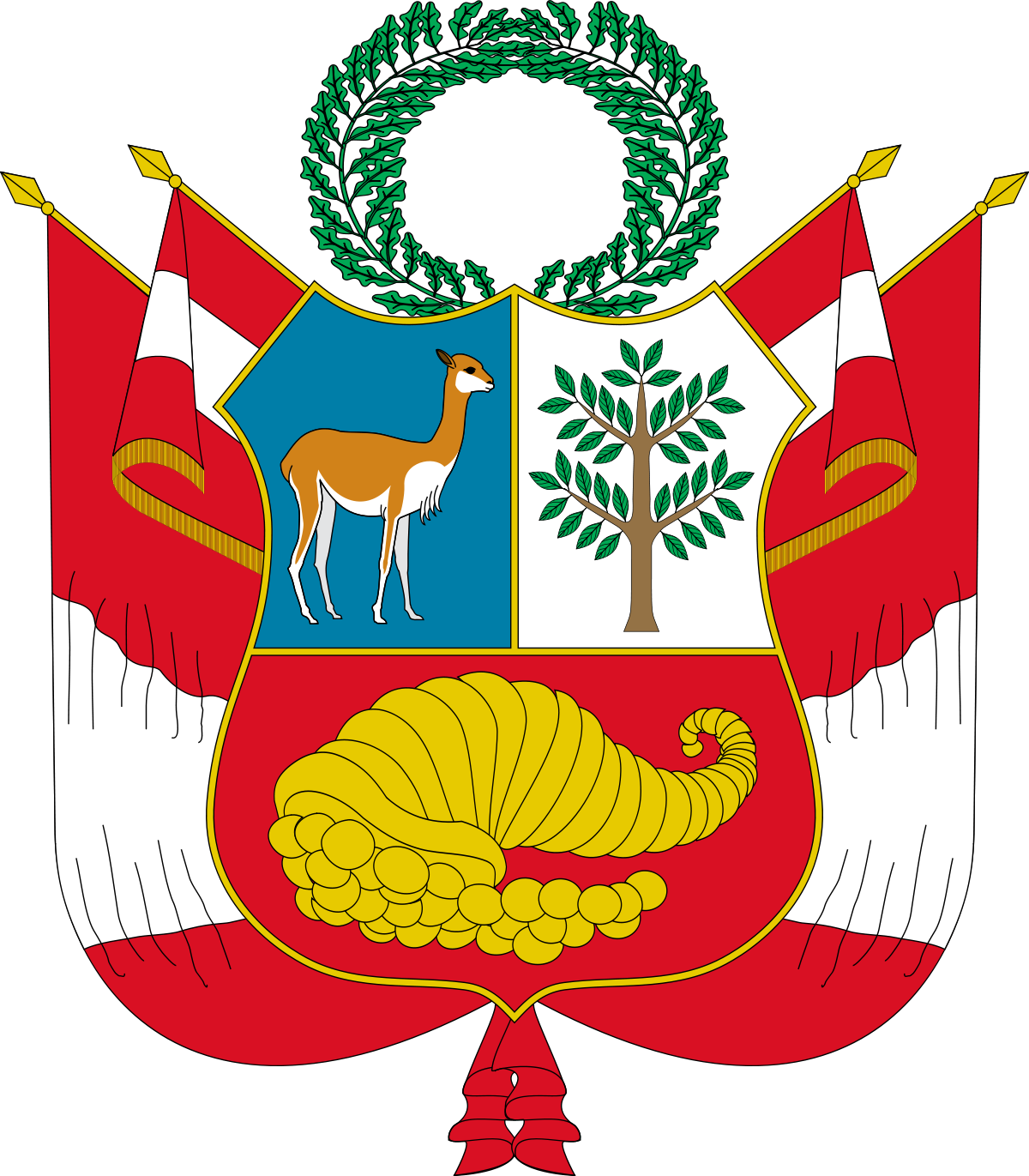 Peru Coat Of Arms (1200x1371), Png Download
