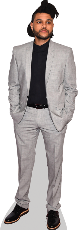 The Weeknd Cardboard Cutout - Celebrity Cutouts The Weeknd Life Size Cutout (363x757), Png Download