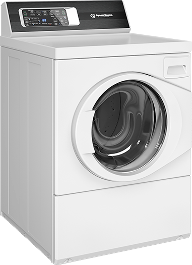So Can People Who Don't Use Enough Name Brand Detergent - Speed Queen White Commercial Front Loading Washer - (381x525), Png Download