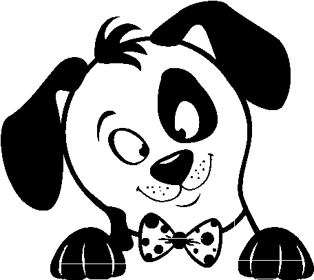 Dibujo De Perrito Con Manchas Para Colorear - Dibujo De Perrito Con Manchas (600x470), Png Download