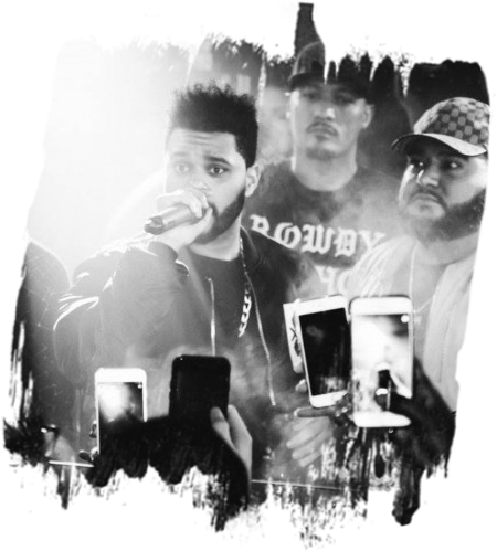 The Weeknd X Bryson Tiller X J Hus - Monochrome (500x500), Png Download