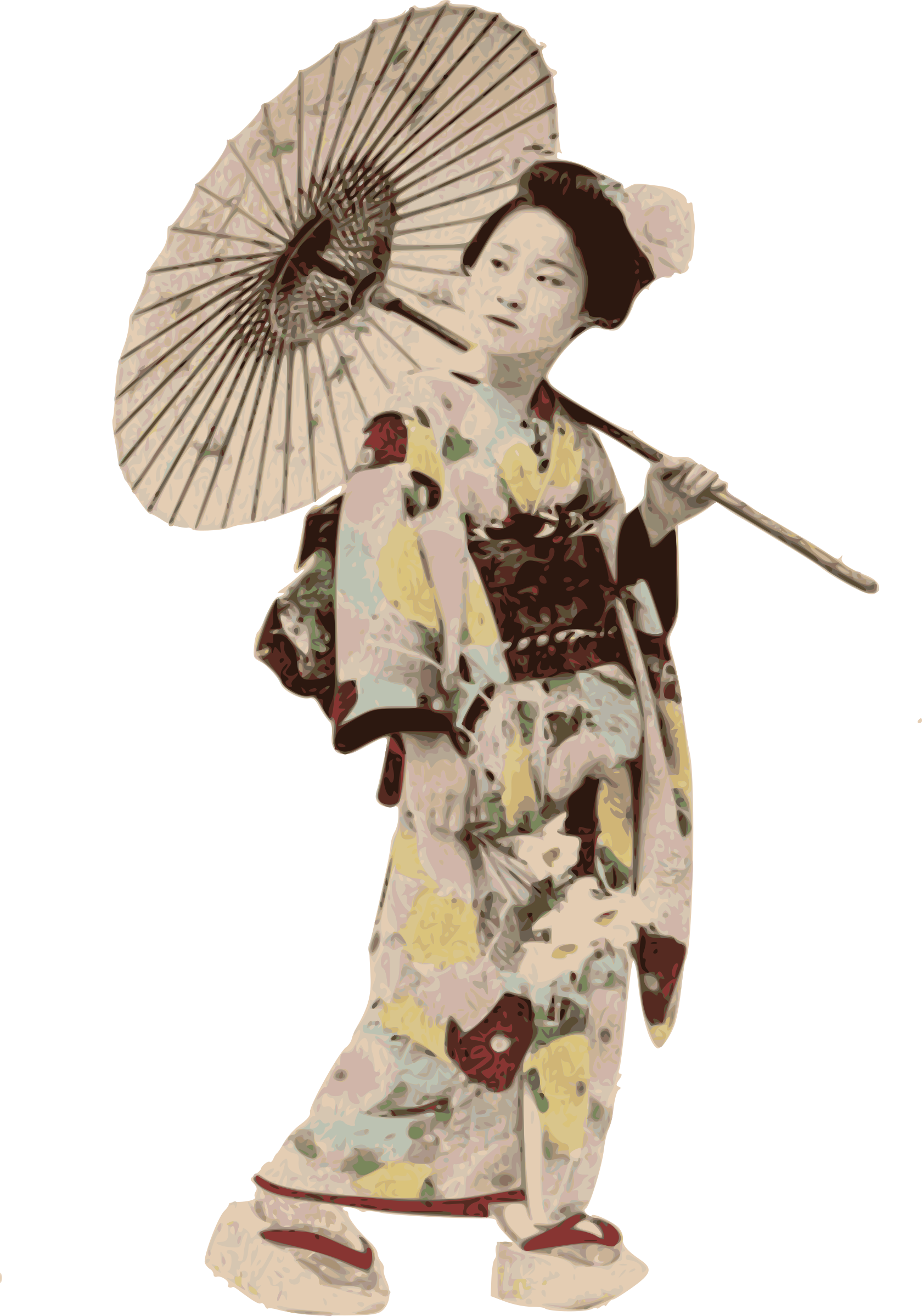 This Free Icons Png Design Of Stereotypical Kimono (1680x2400), Png Download