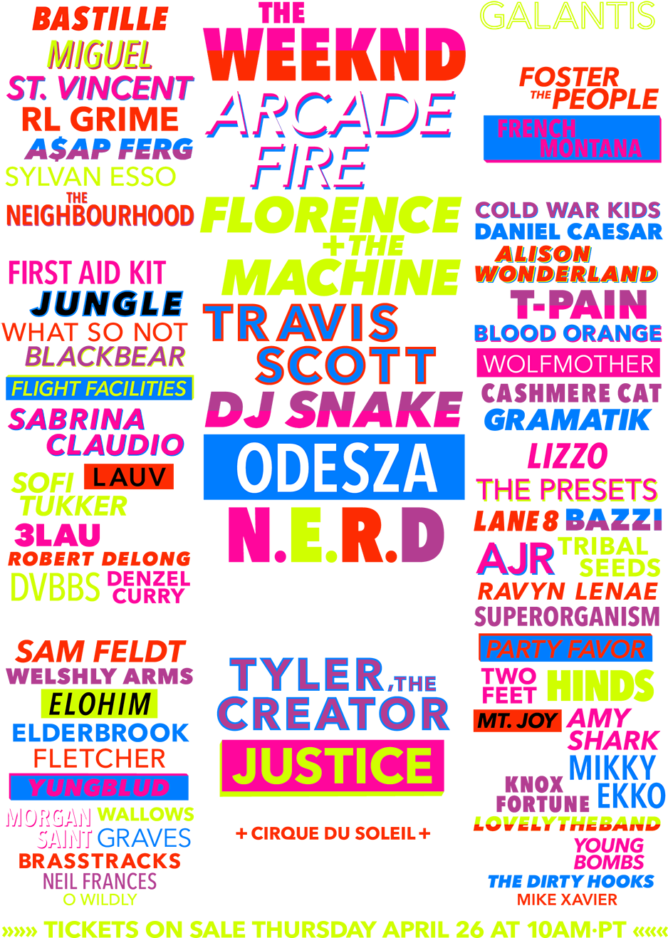 The Weeknd, N - Life Is Beautiful Festival 2018 Lineup (959x1358), Png Download
