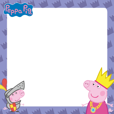 Celebrate Princess Peppa And Sir George The Brave With - Peppa Pig Frame Png (400x400), Png Download