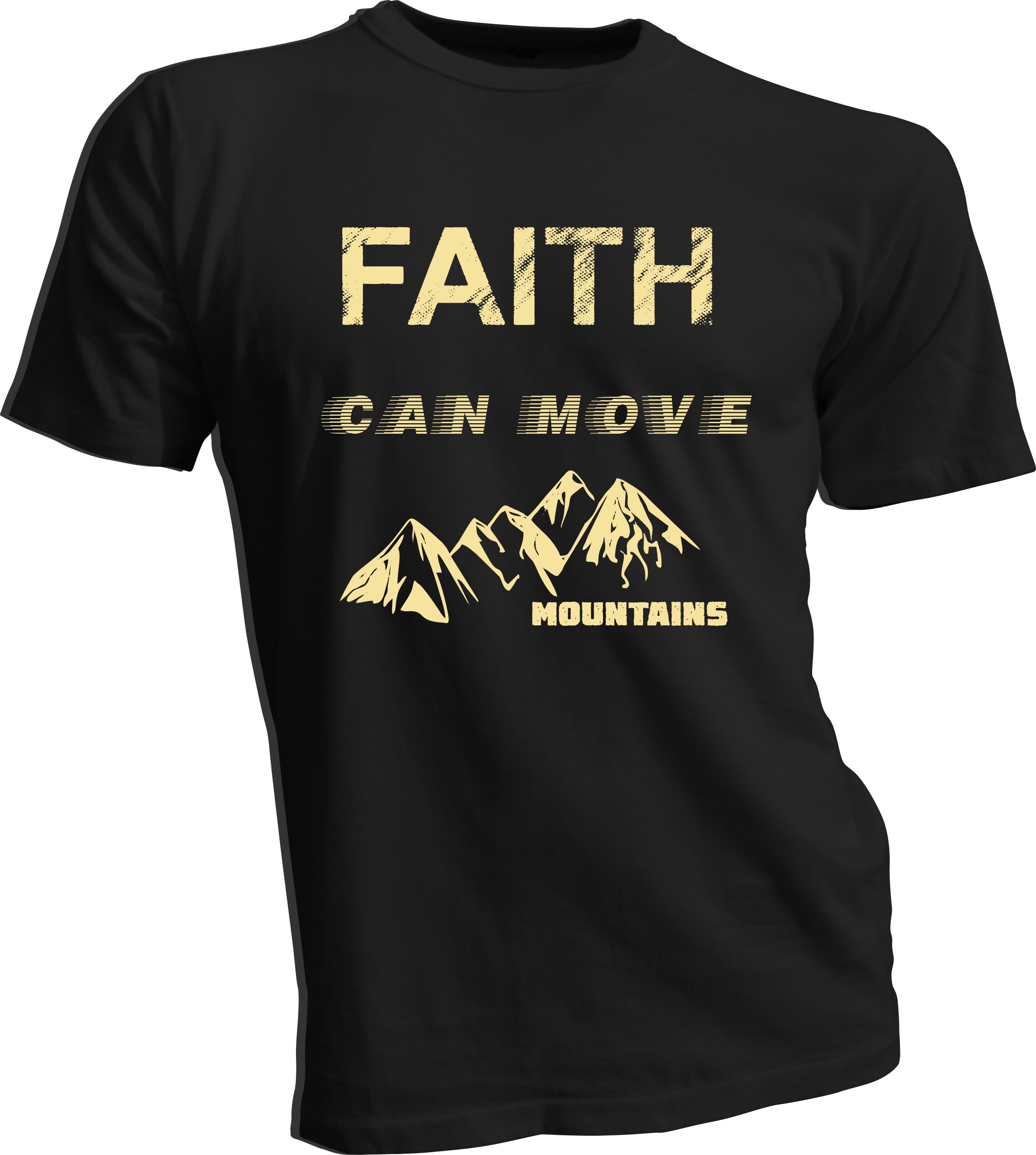 Faith Can Move Mountains T-shirt - T Shirt Design Computer (2268x2530), Png Download