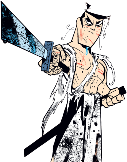Samurai Jack Vol - Drawing (500x560), Png Download