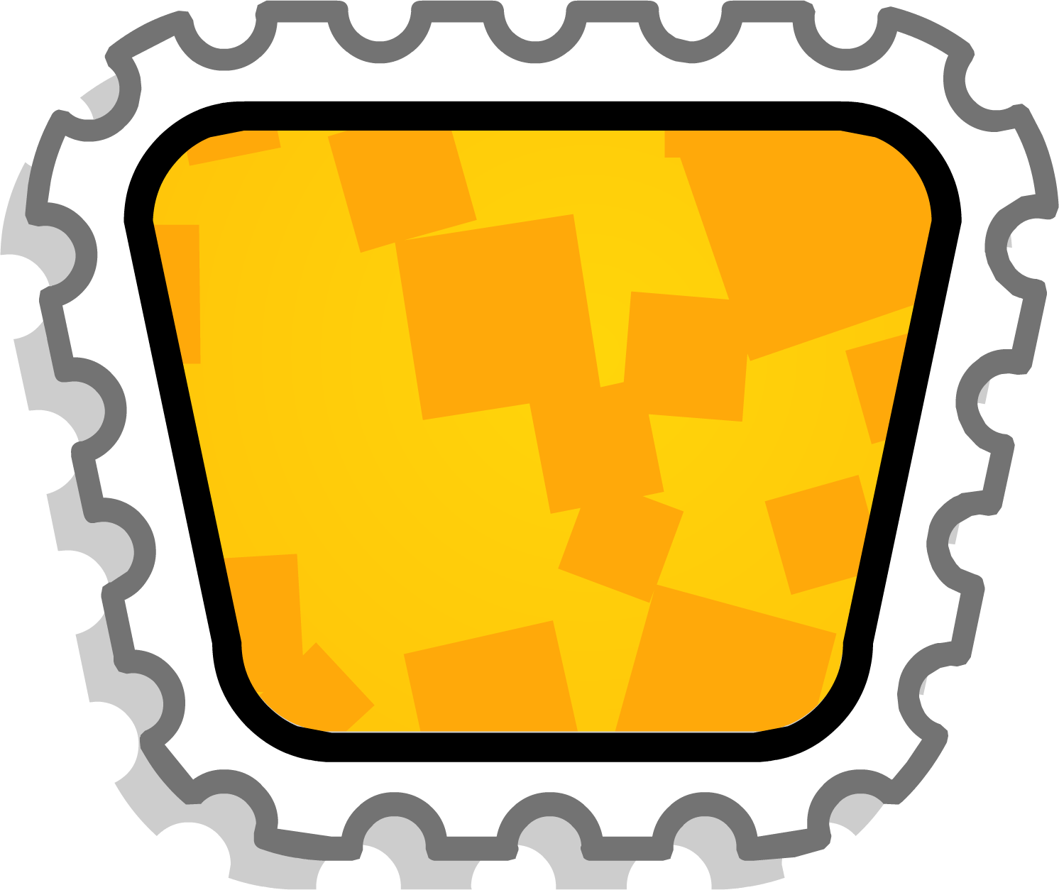 Stampbook Stamps Medium Video - Club Penguin 3 Gems Stamp (1492x1254), Png Download