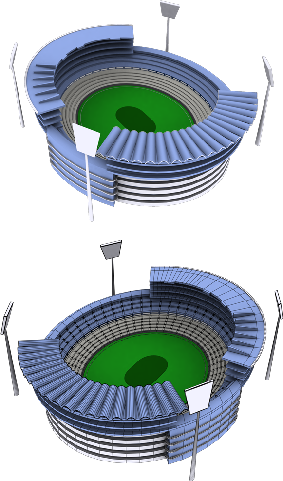 South Africa Stadium Icon - Stadium Icon 3d Png (590x1099), Png Download