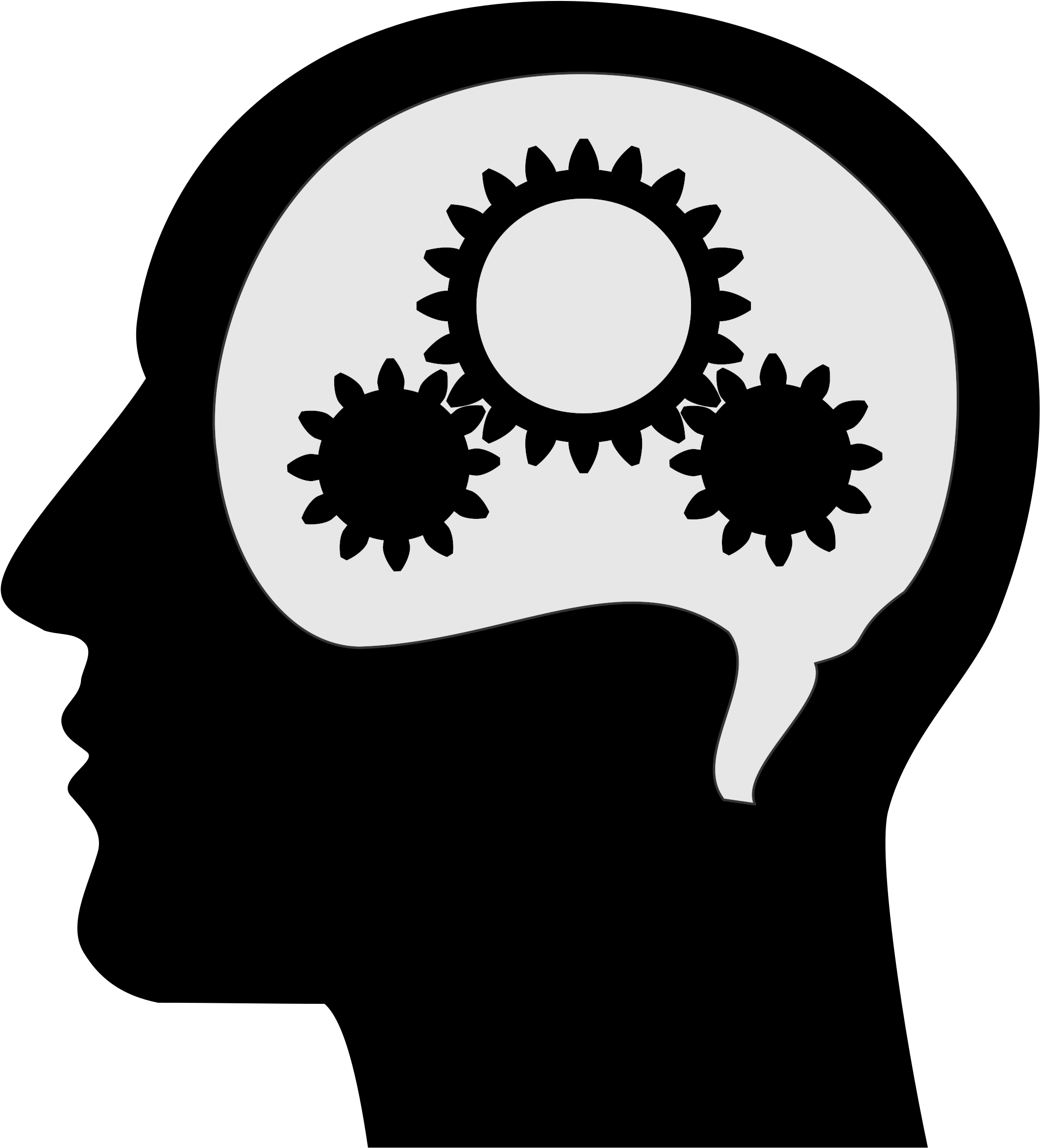 Big Image - Brain Thinking Clipart (2400x2400), Png Download