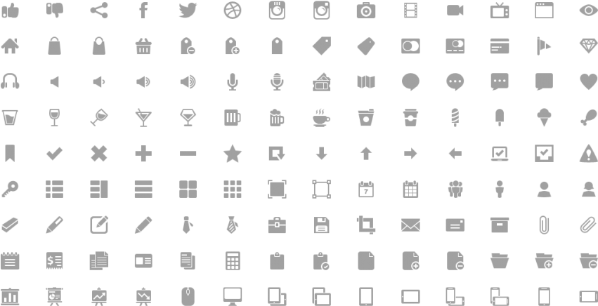 To Your Own Wordpress Buttons As You Most Of The Icons - Icones Para Cartão De Visita Png (850x478), Png Download