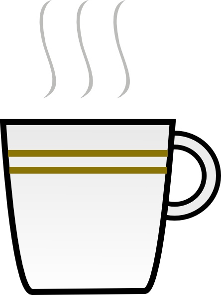 Another Coffee Cup Clip Art Free Vector 4vector - Coffee Cup Clip Art (444x594), Png Download