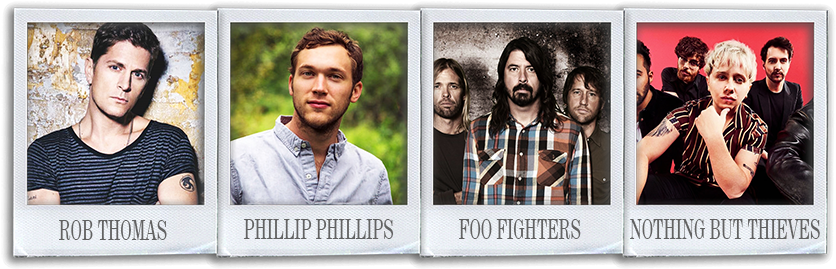 Phillip Phillips Music Star Art Poster Decor - W25215 (850x286), Png Download
